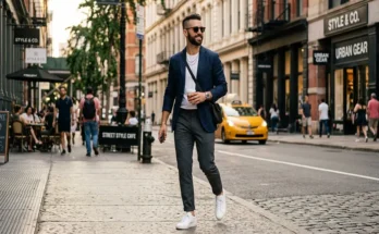 The Anchor of Style: Mastering Men’s Smart Casual Street Style with White Sneakers