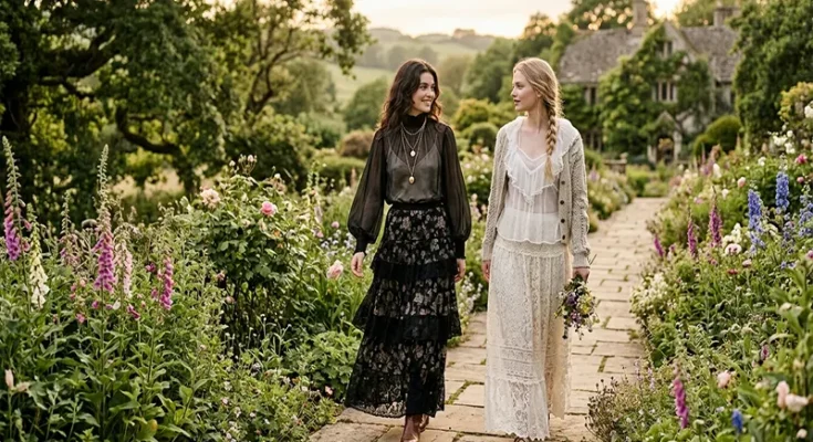 The New Romanticism: Masterfully Styling Lace Maxi Skirts and Sheer Layers